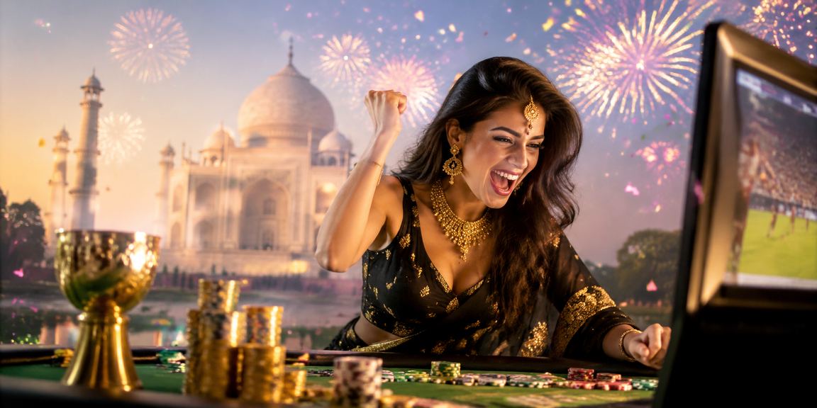 User logging into casino app in India